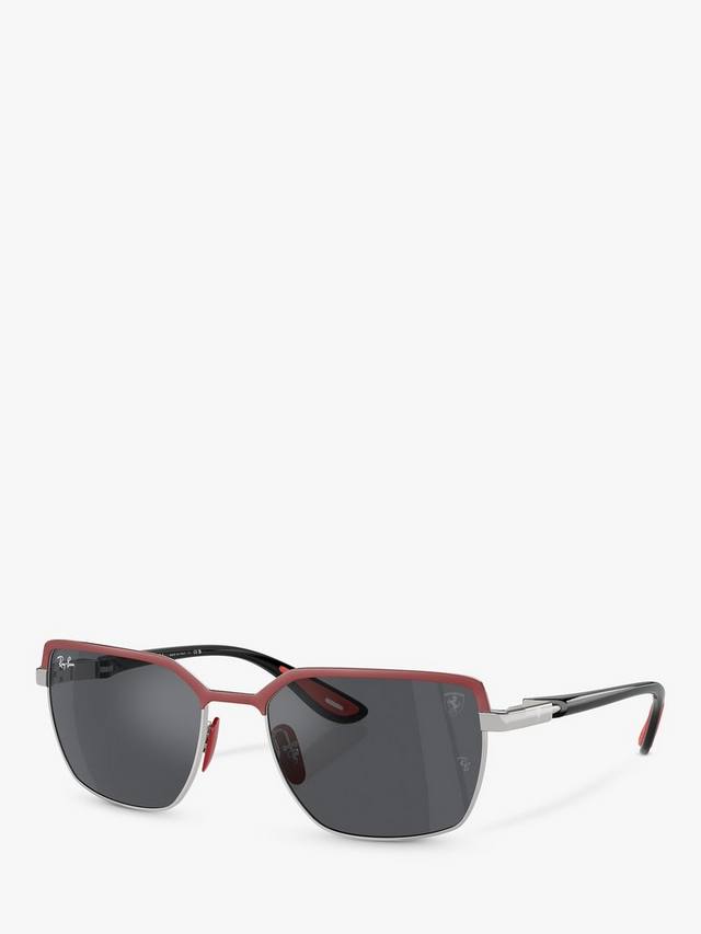 

Солнечные очки RB3743M Scuderia Ferrari для мужчин прямоугольной формы Ray-Ban, Red On Gunmetal/Grey