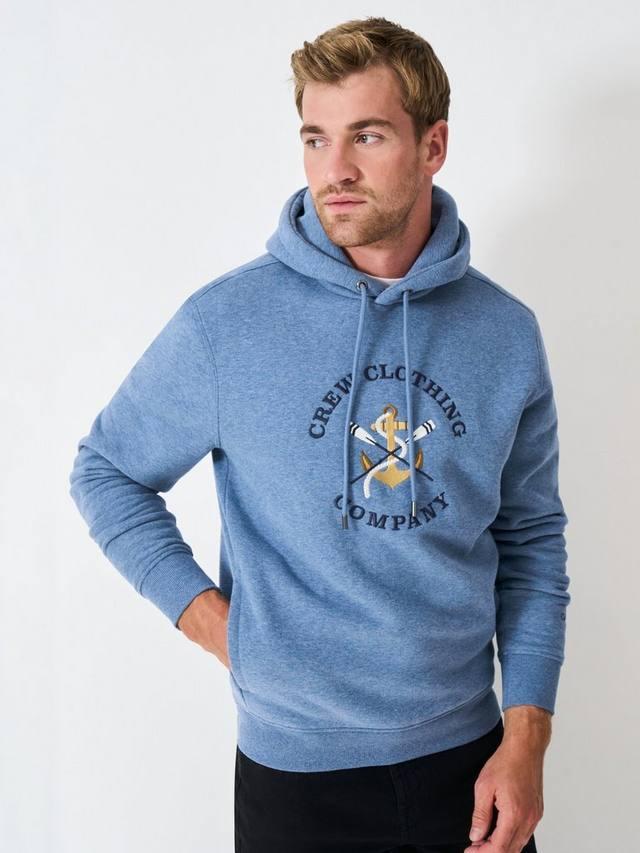 

Толстовка Anchor из хлопковой смеси Crew Clothing, Mid Blue