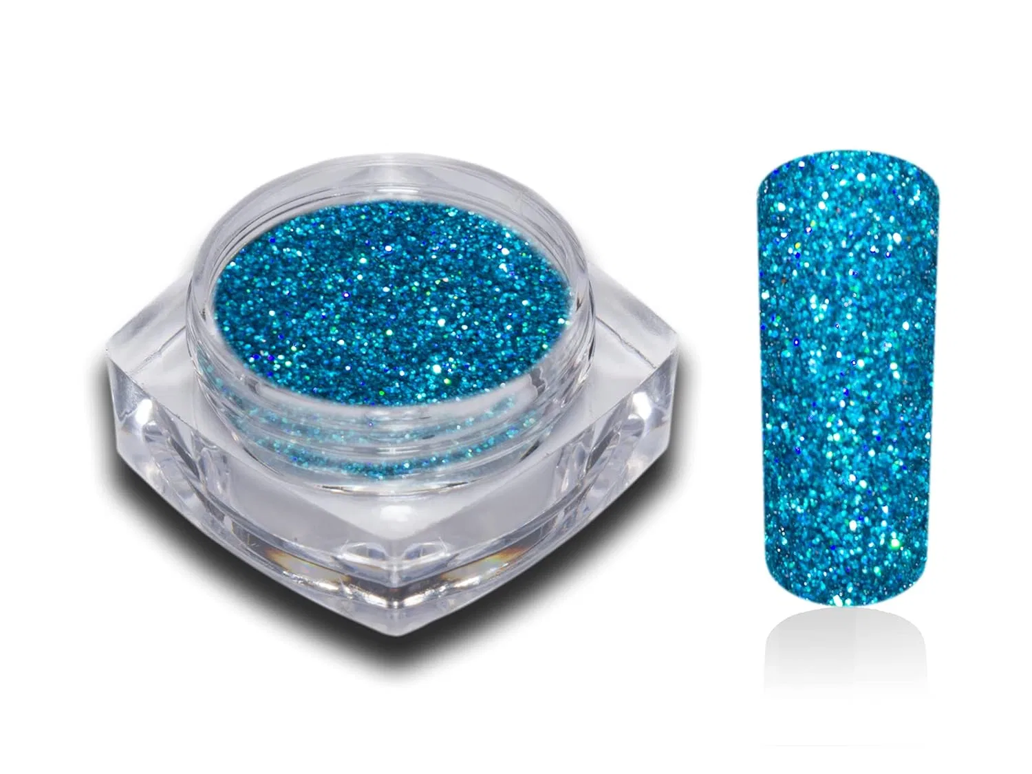 Голографический глиттер для ногтей Holo Nail Art Rm Beautynails, 06 Holo Blue Turquoise — фото 2