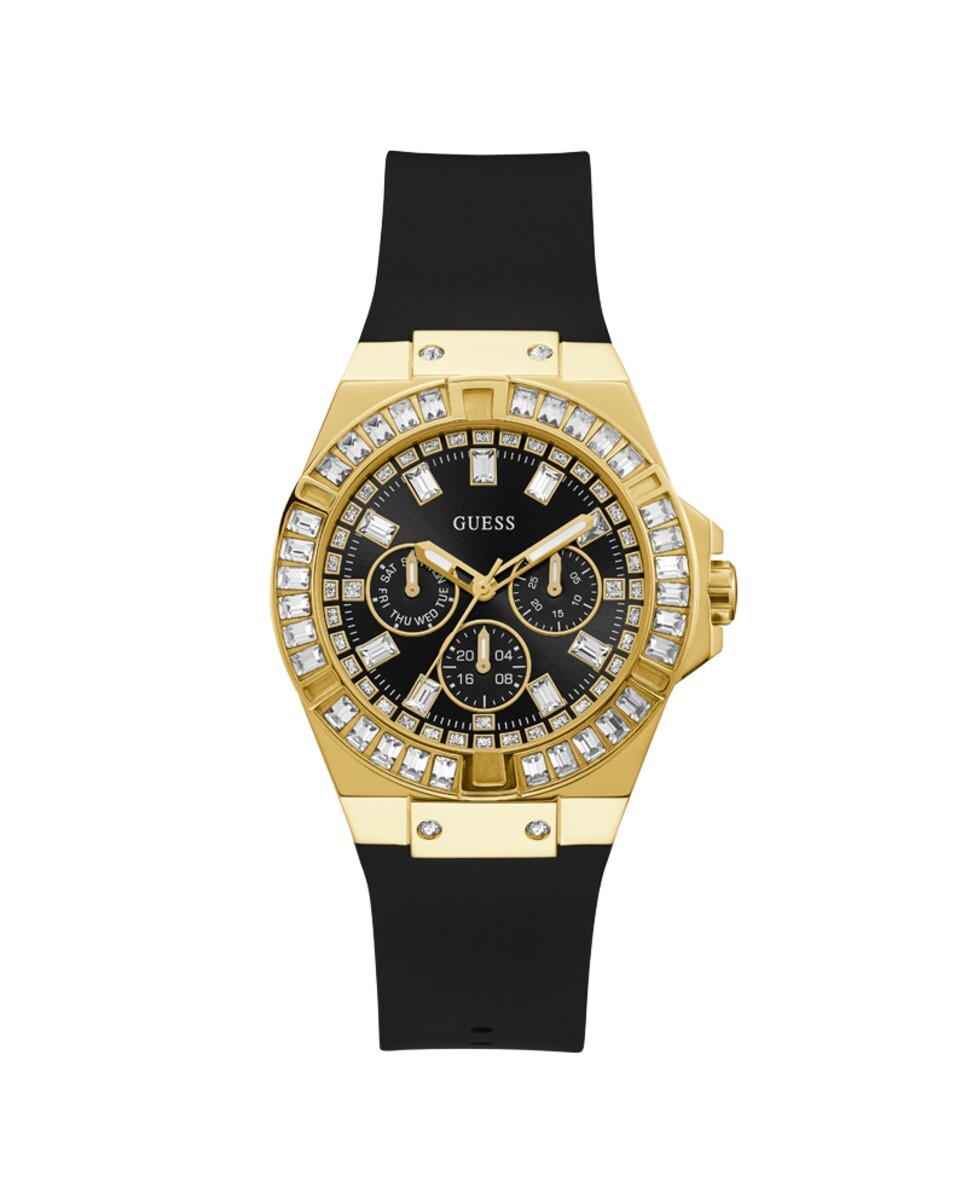 

Женские силиконовые часы Venus GW0118L1 с черным ремешком Guess, черный