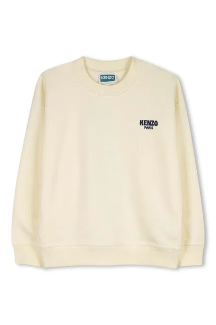Худи детское с принтом Kenzo Kids, желтый — фото 2