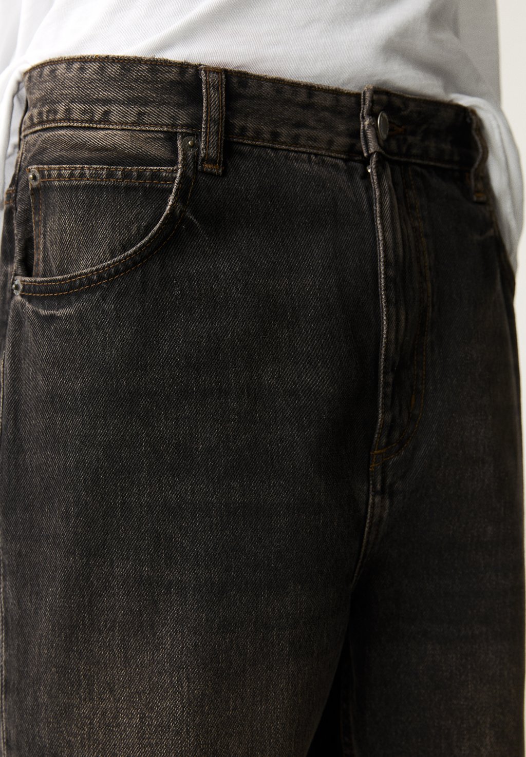 

Джинсы свободного кроя BAGGY PULL&BEAR, серый