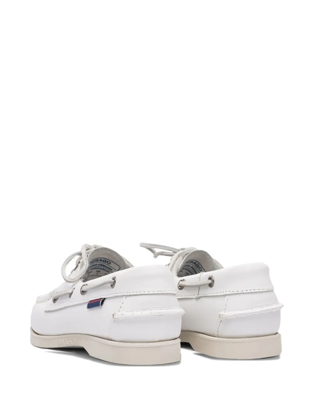 Туфли-лодочки из кожи Docksides Portland Sebago, белый — фото 3