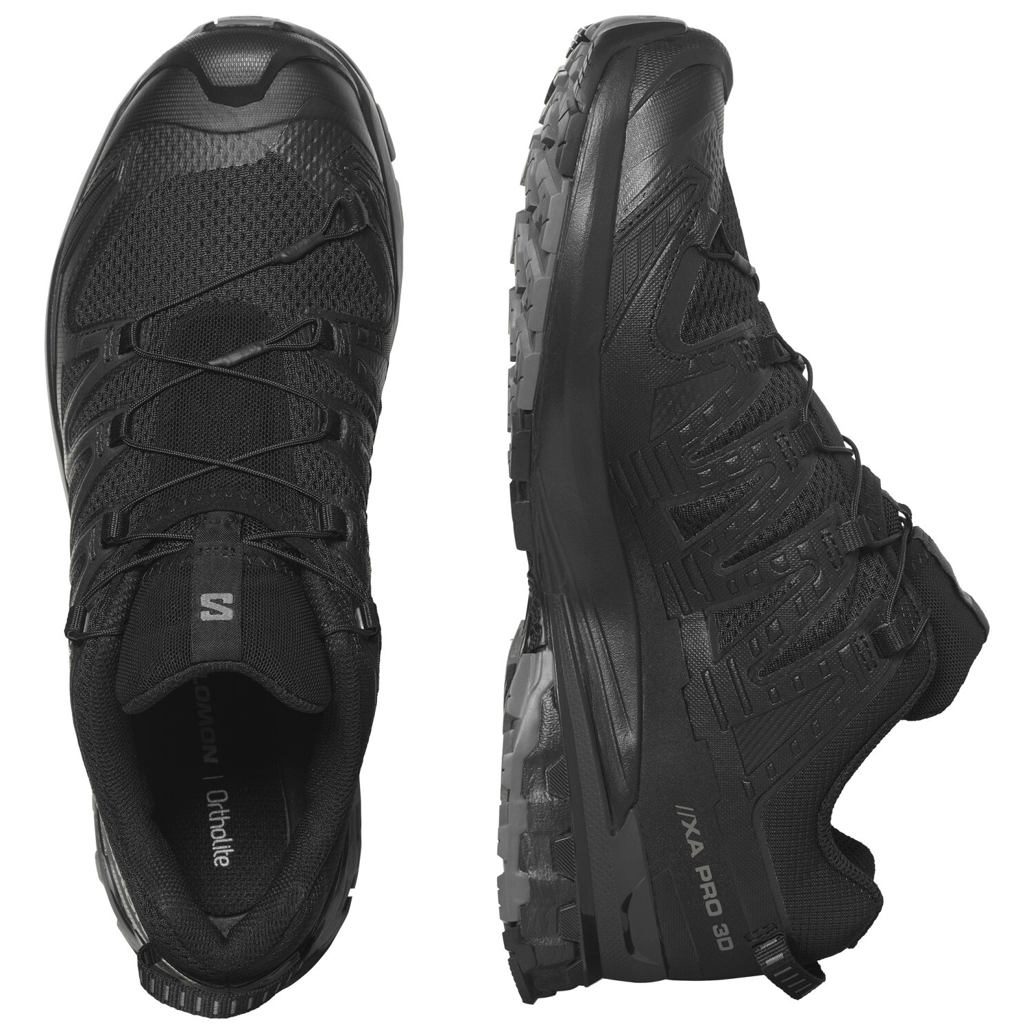 Мультиспортивная обувь Salomon XA Pro 3D V9 Wide, цвет Black/Phantom/Pewter — фото 3