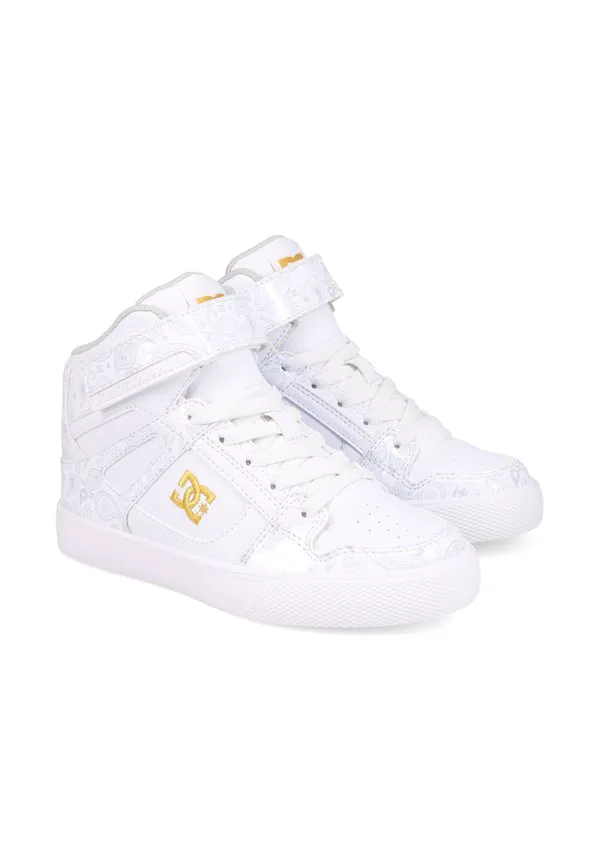 Кроссовки с высоким верхом Dc Shoes, White/Gold — фото 2