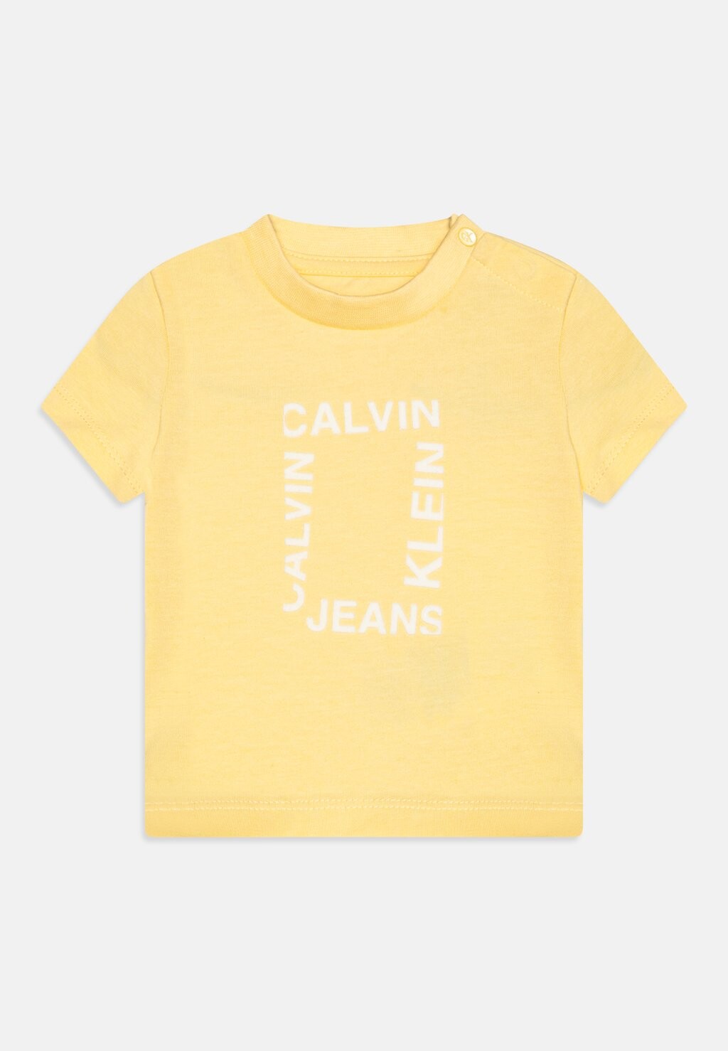

Футболка с принтом Grid Logo Unisex Calvin Klein, пикантно-желтый