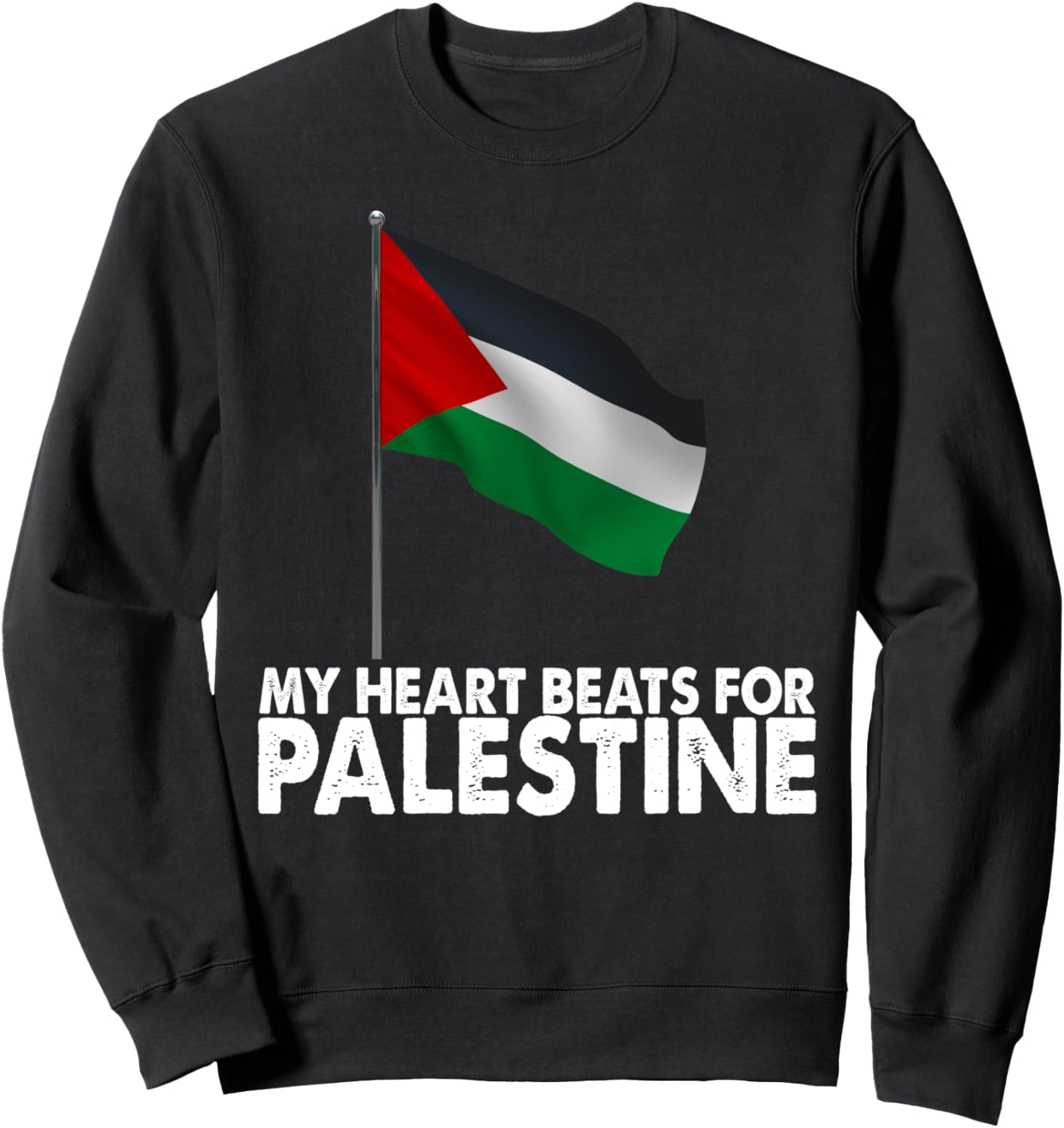 

Толстовка с изображением палестинского флага и надписью «Мое сердце бьется за Палестину», черная Palestine Gift Palestinian Flag Heritage, Черный, Толстовка с изображением палестинского флага и надписью «Мое сердце бьется за Палестину», черная Palestine G