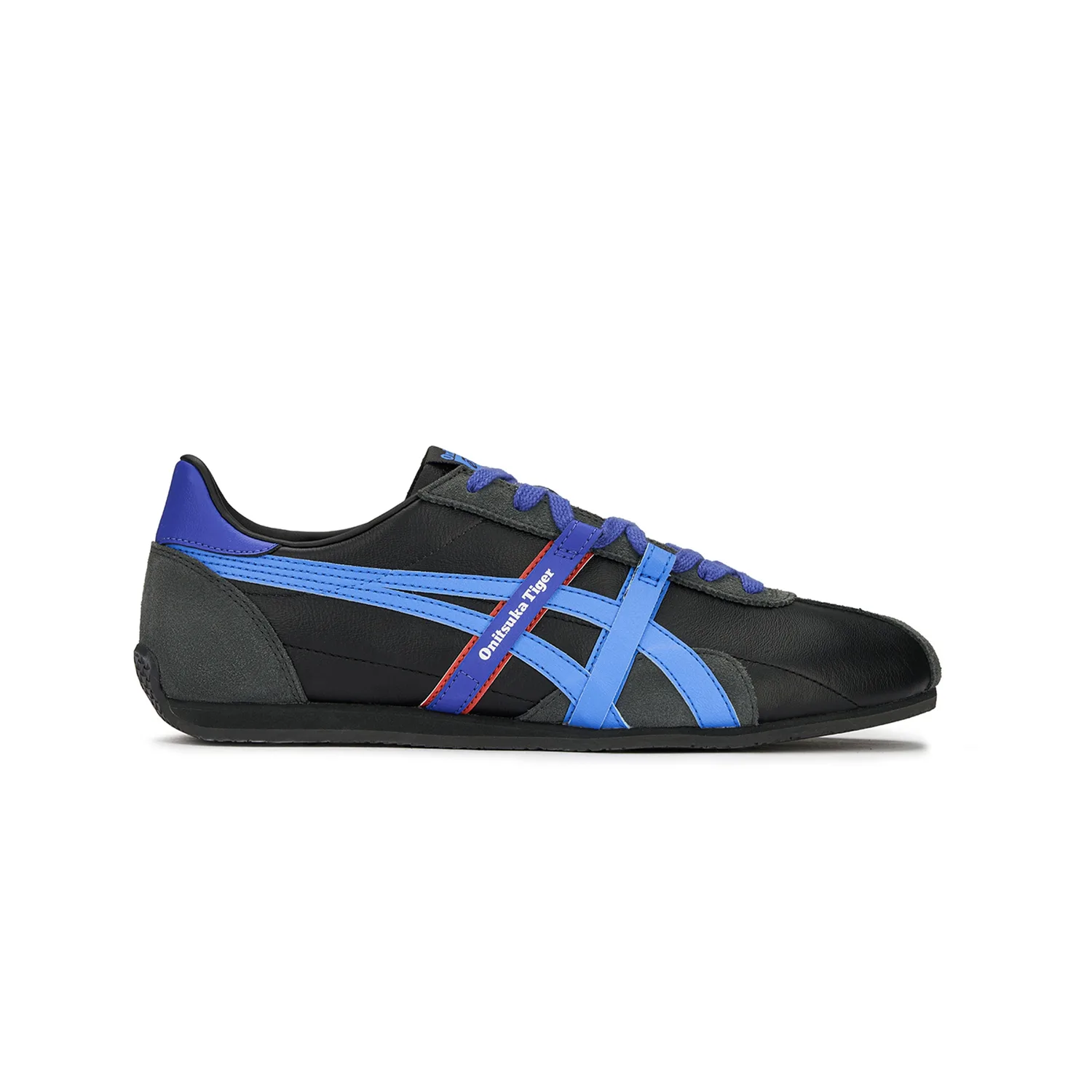 Onitsuka Tiger RUNSPARK 2.0 Кожаные универсальные низкие кеды Unisex Black/Blue — фото 3