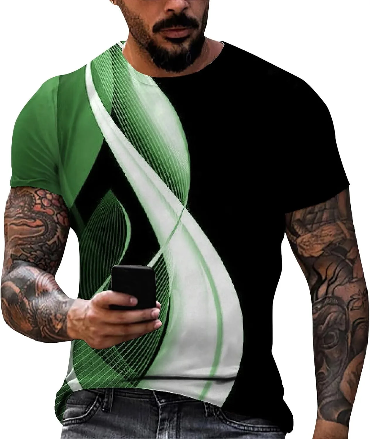 

Мужская футболка для тренировок, летняя с коротким рукавом, S-3XL