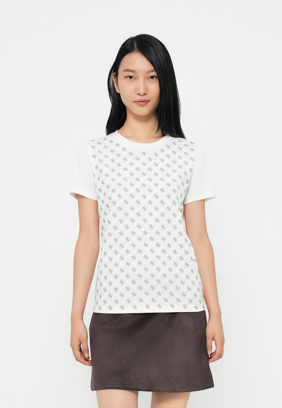 

Футболка Guess ALL OVER TEE, Pure White/White