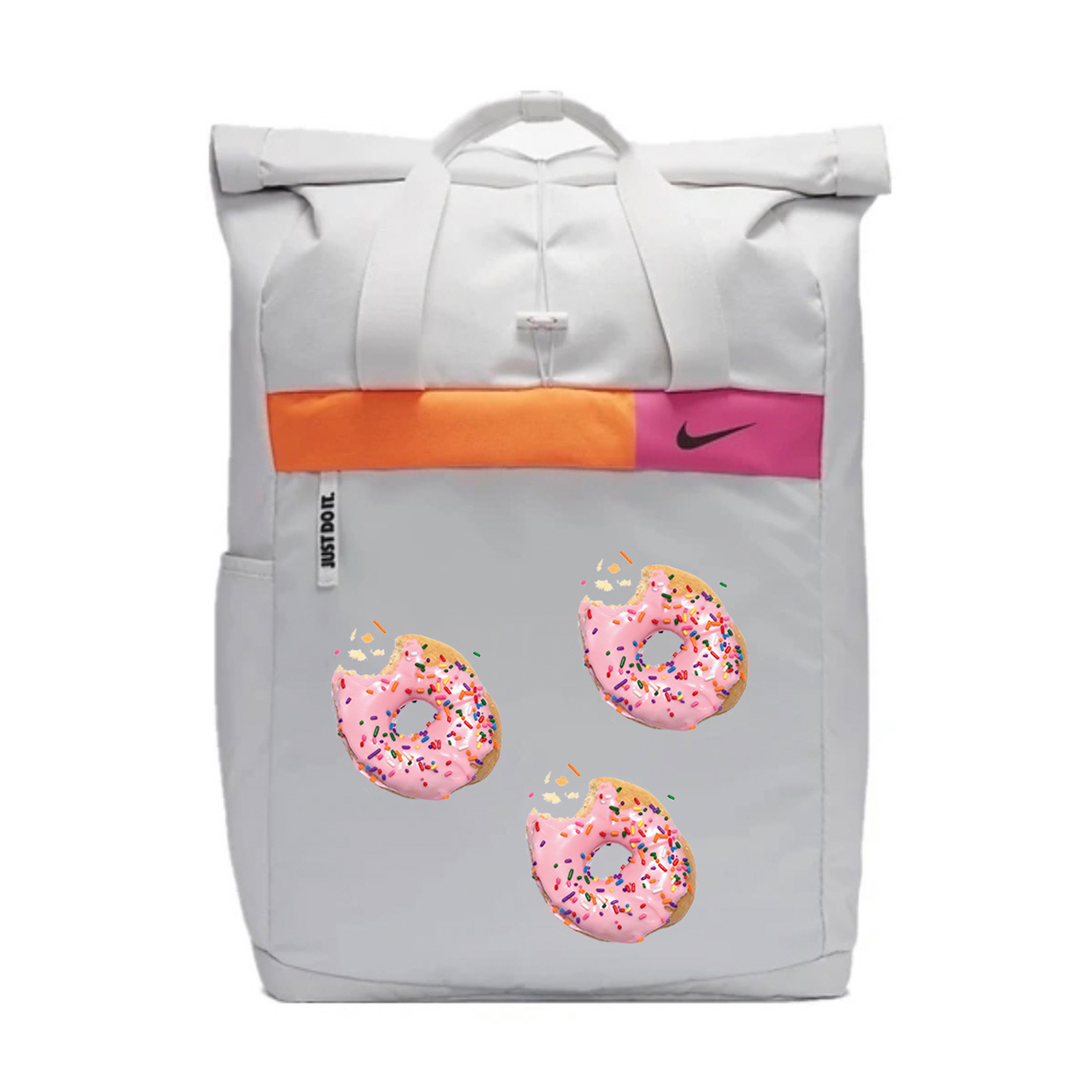 

Nike Тканевый рюкзак маленький динозавр унисекс светло-серебристый серый, Mini Donut