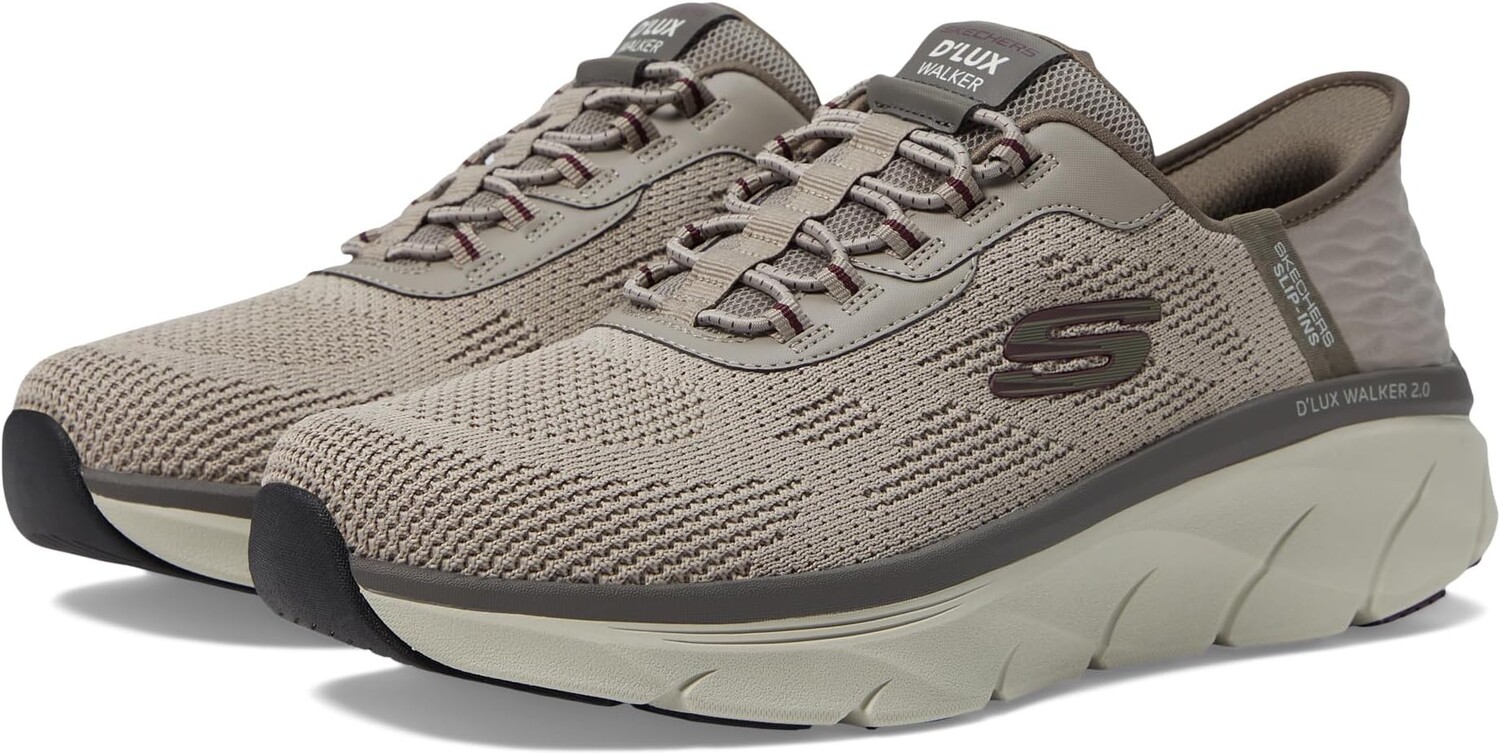 

Кроссовки D'Lux Walker 2.0 Rezinate Hands Free Slip-In SKECHERS, серо-коричневый