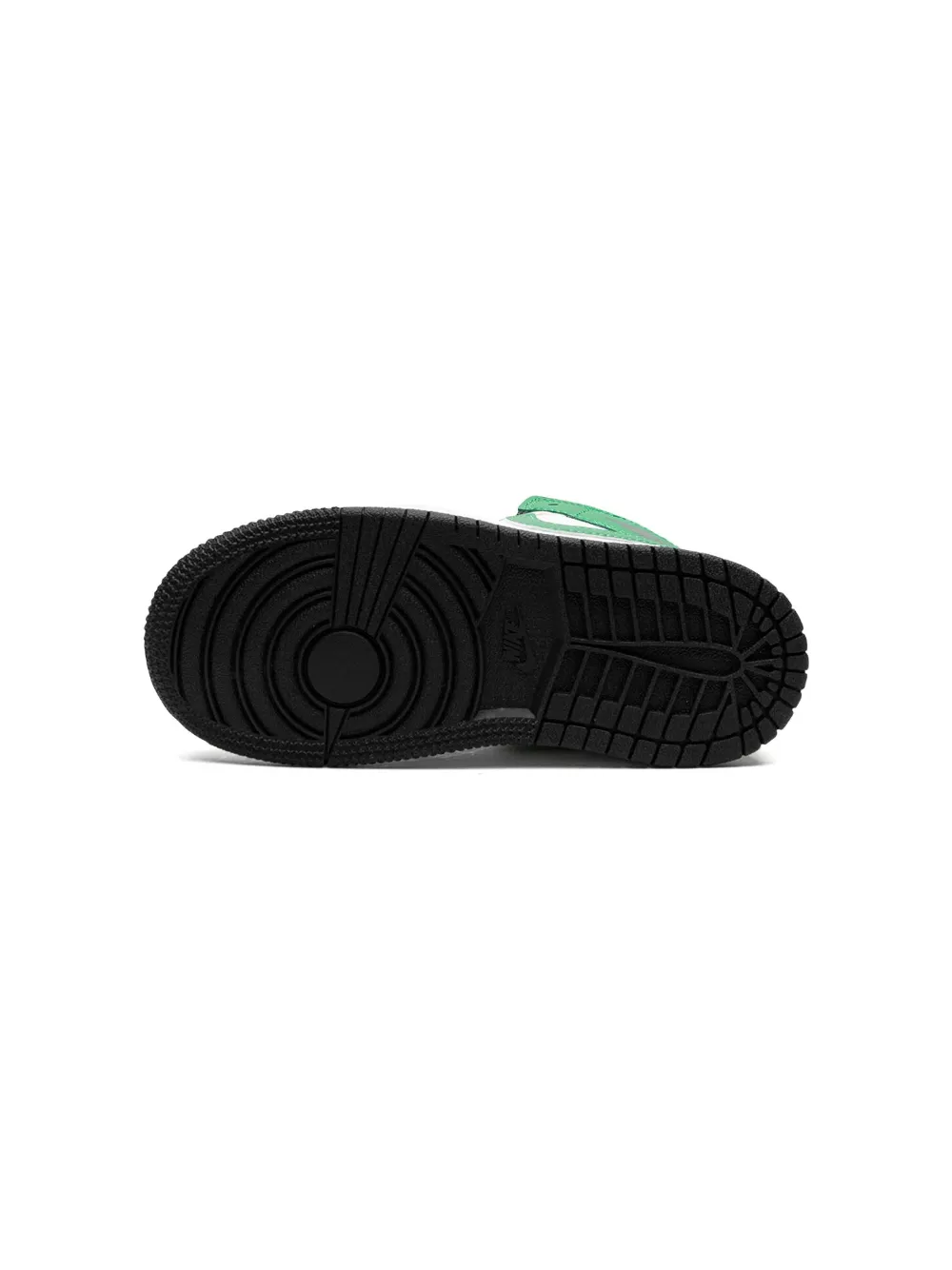 Кроссовки Air Jordan 1 Mid Lucky Green Jordan Kids, белый — фото 4