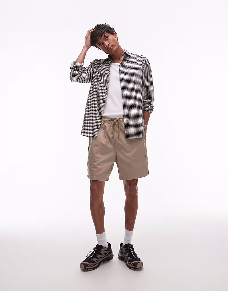 

Хлопковые шорты Dickies Pelican Rapids светло-коричневого цвета