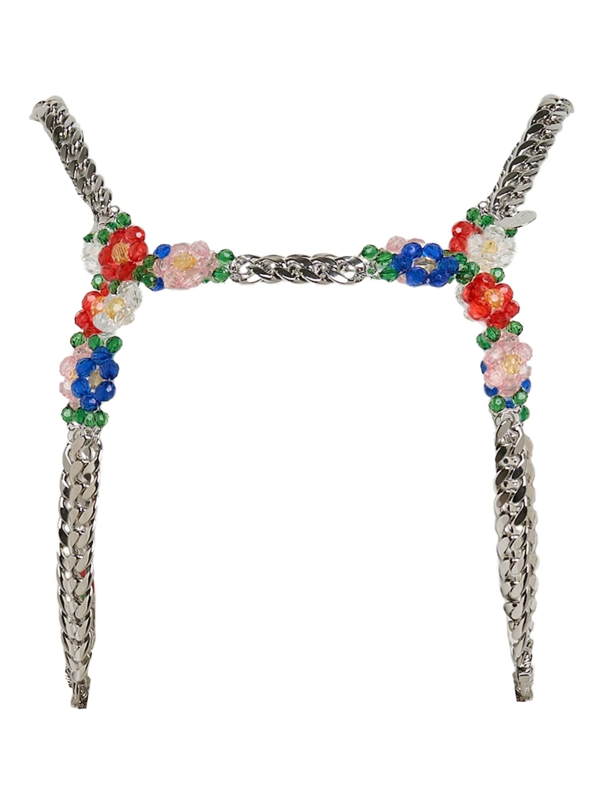 

Подтяжки Beads X Noir Kei Ninomiya, серебристый