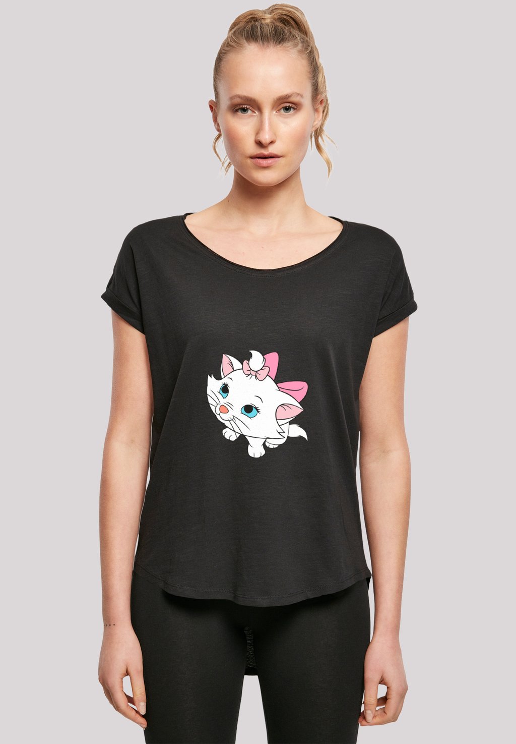 

Футболка с принтом DISNEY ARISTOCATS MARIE I AM CUT F4NT4STIC, черный