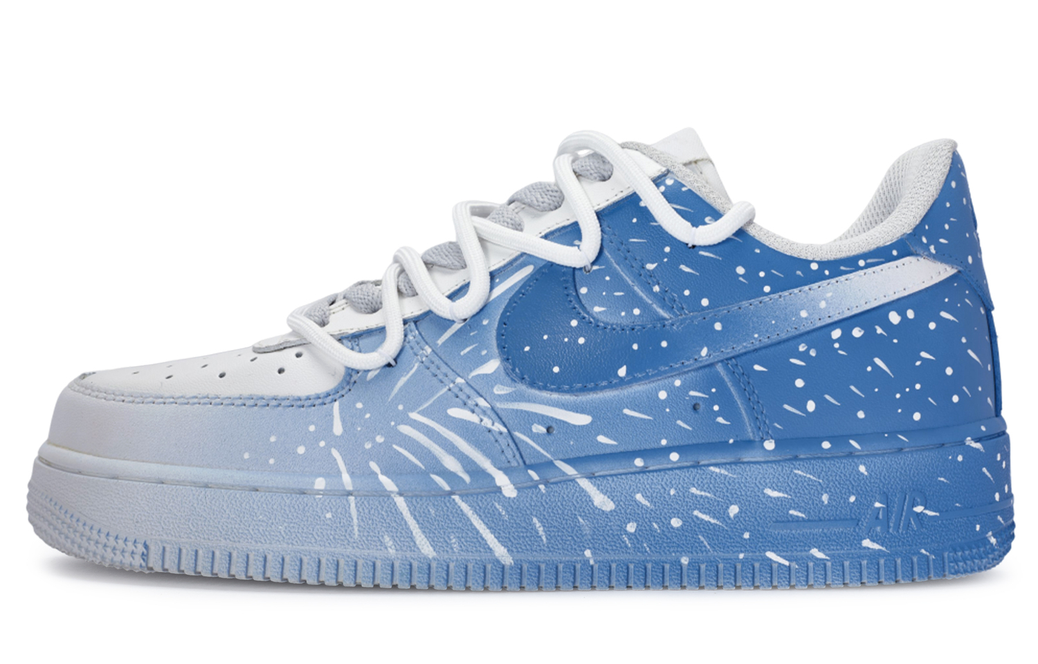 

Nike Air Force 1 811 Manufactured Winter Fireworks Coverage Низкие скейтбордские кроссовки Мужские Синие Белые