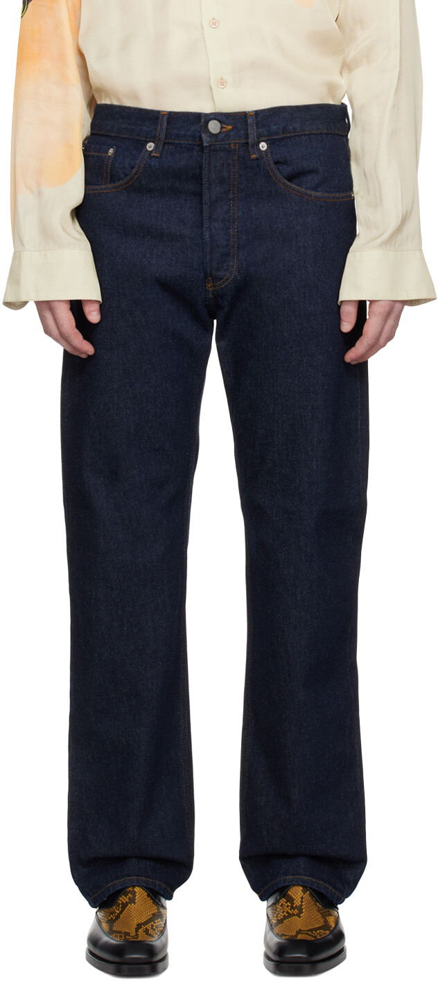 

Джинсы цвета индиго-пантеро Dries Van Noten, Черный, Джинсы цвета индиго-пантеро Dries Van Noten