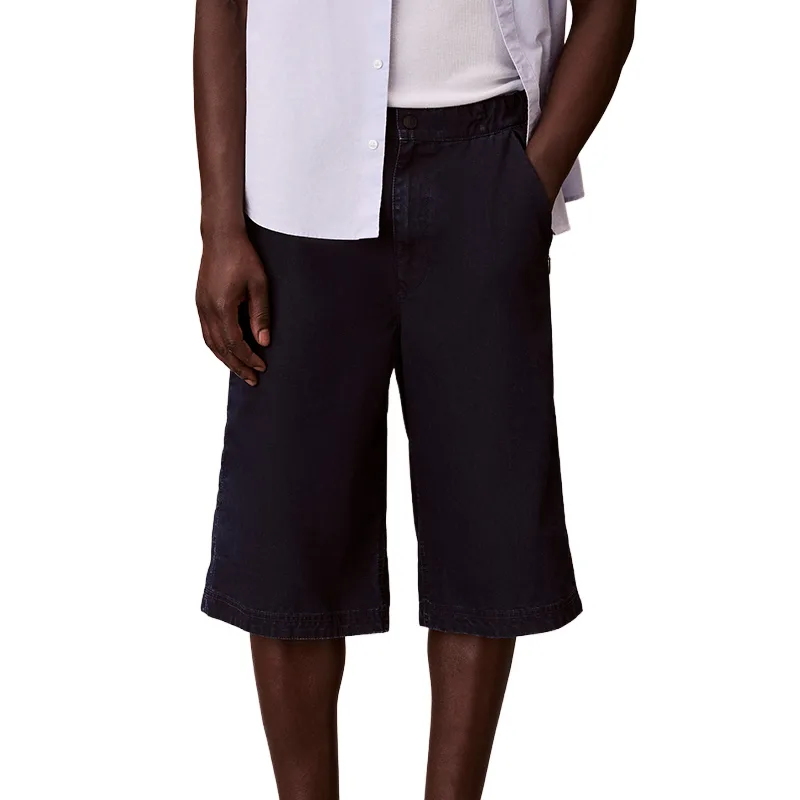 Джинсовые шорты мужские Calvin Klein, S06-Denim Blue Black