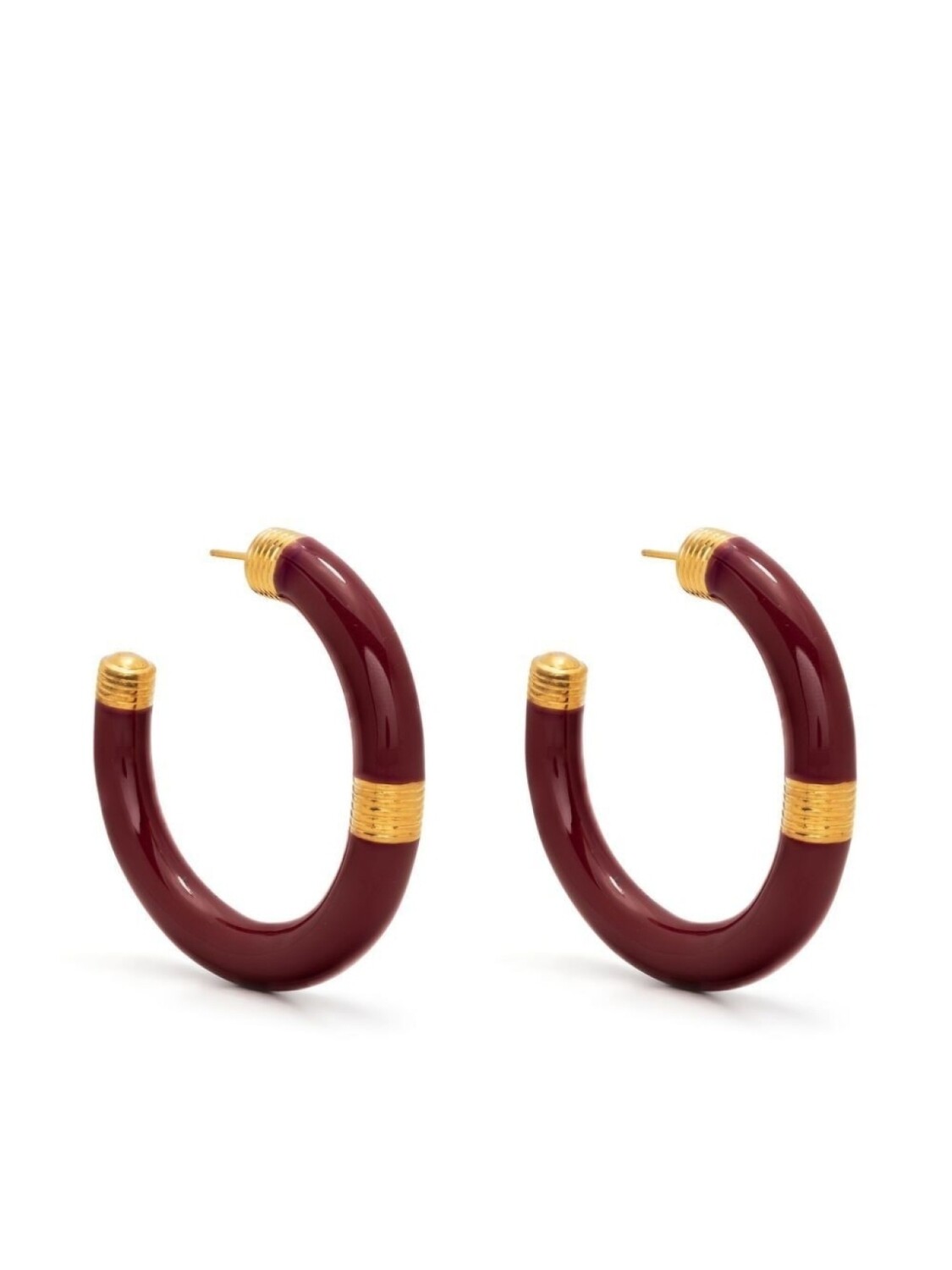 

Серьги-кольца Aurelie Bidermann, красный