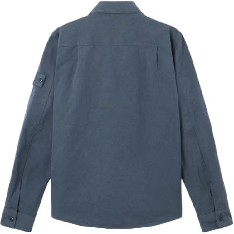 Рубашка с патчем Stone Island Slate Blue — фото 3