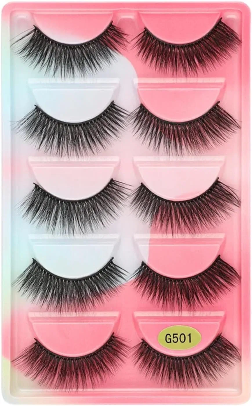 Набор ресниц UAMOU 2-50 Box Eyelashes, 5 пар, G501CS, 20 коробок
