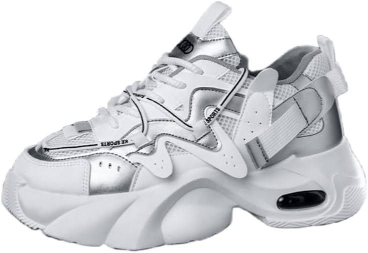 

Мужские модные кроссовки на толстой подошве с приподнятой платформой, дышащие и противоскользящие Hoalox, белый