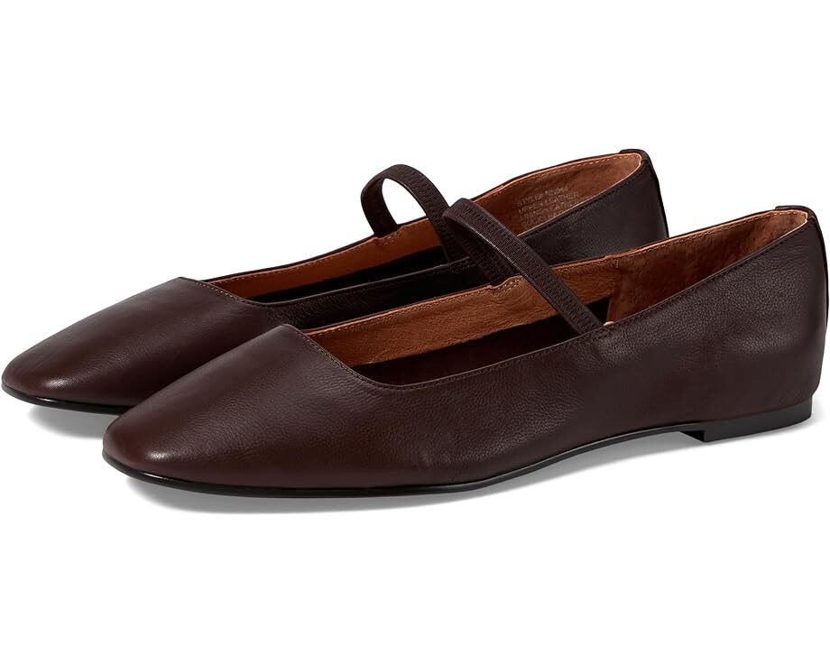 Туфли на плоской подошве Madewell The Greta Ballet Flat, цвет Chocolate Raisin