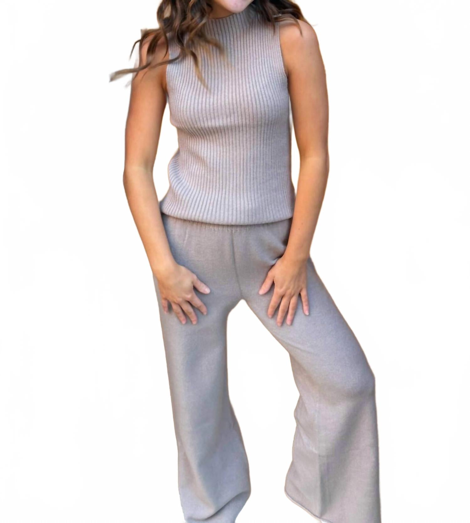 

Lilbelle Charlotte Топ Freya с высоким воротником в рубчик, цвет мокко