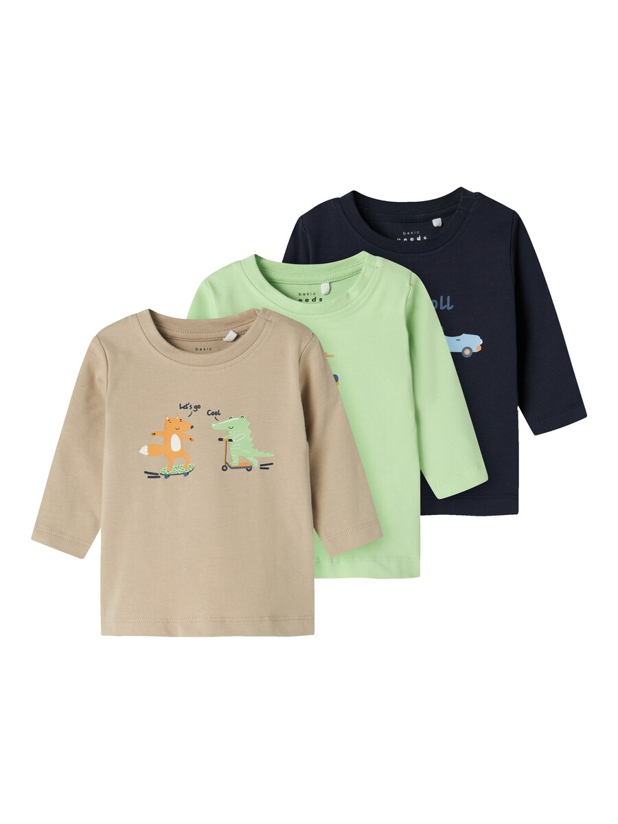 

Рубашка NAME IT NBMVACION, цвет Dark beige/marine blue/Lime