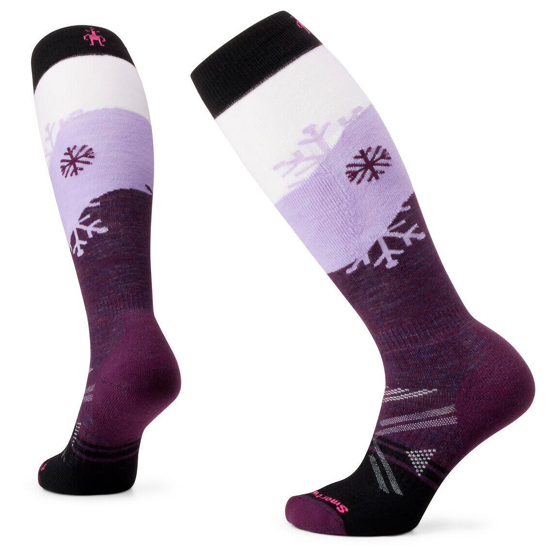 

Лыжные носки Smartwool Ski Full Cushion Snowpocalypse Pattern OTC, цвет Purple Iris