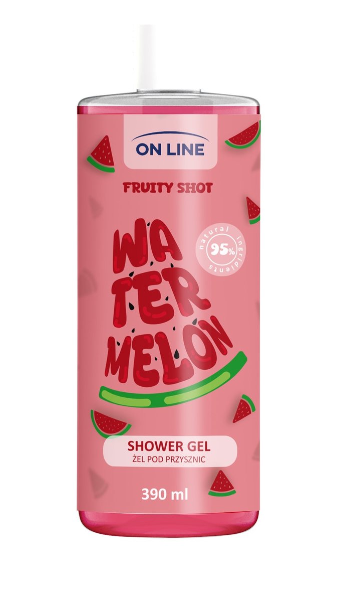 

ON LINE Fruity Shot Гель для душа Арбуз 390 мл FORTE SWEEDEN