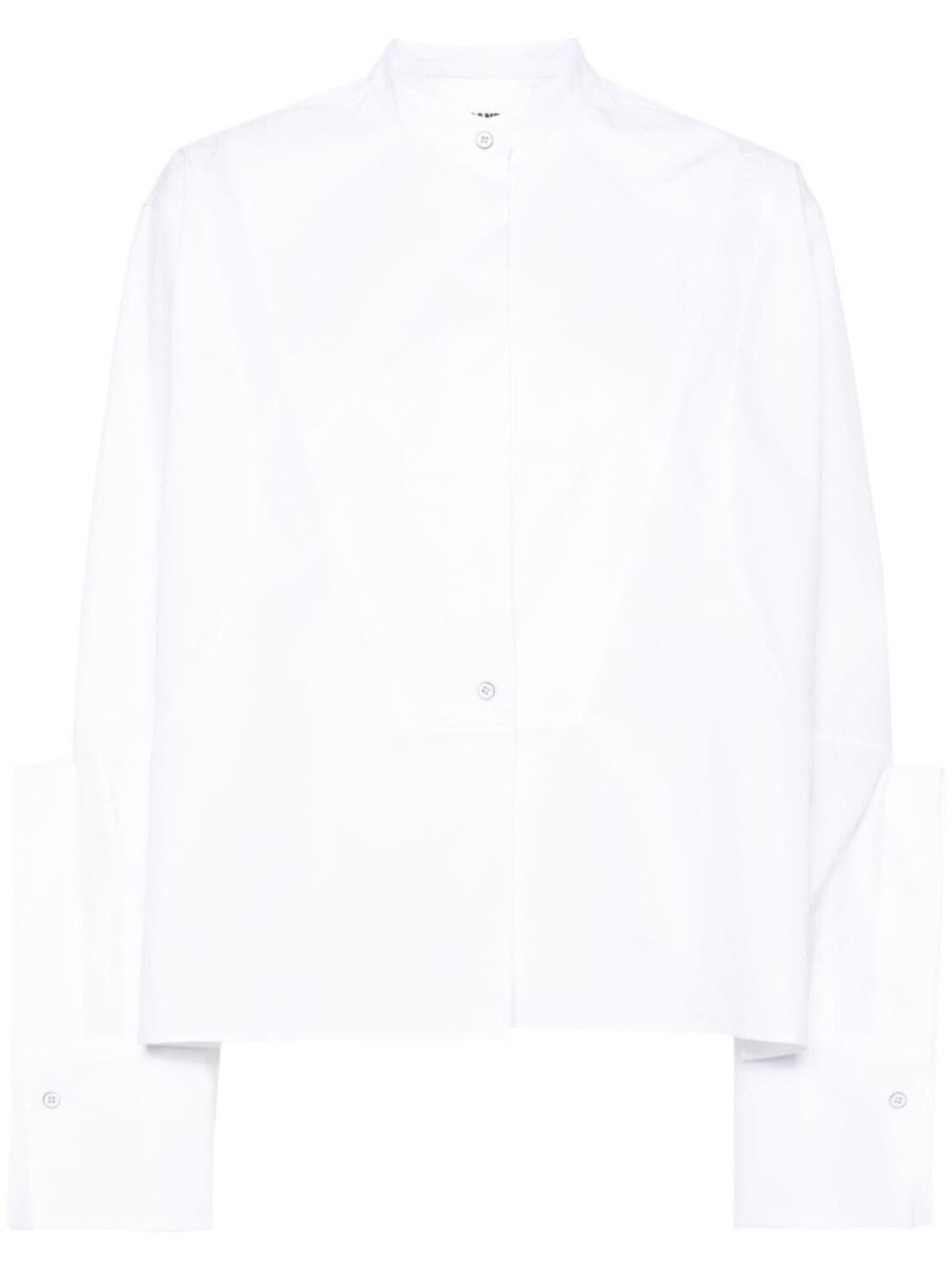 

Jil Sander укороченная поплиновая рубашка, белый