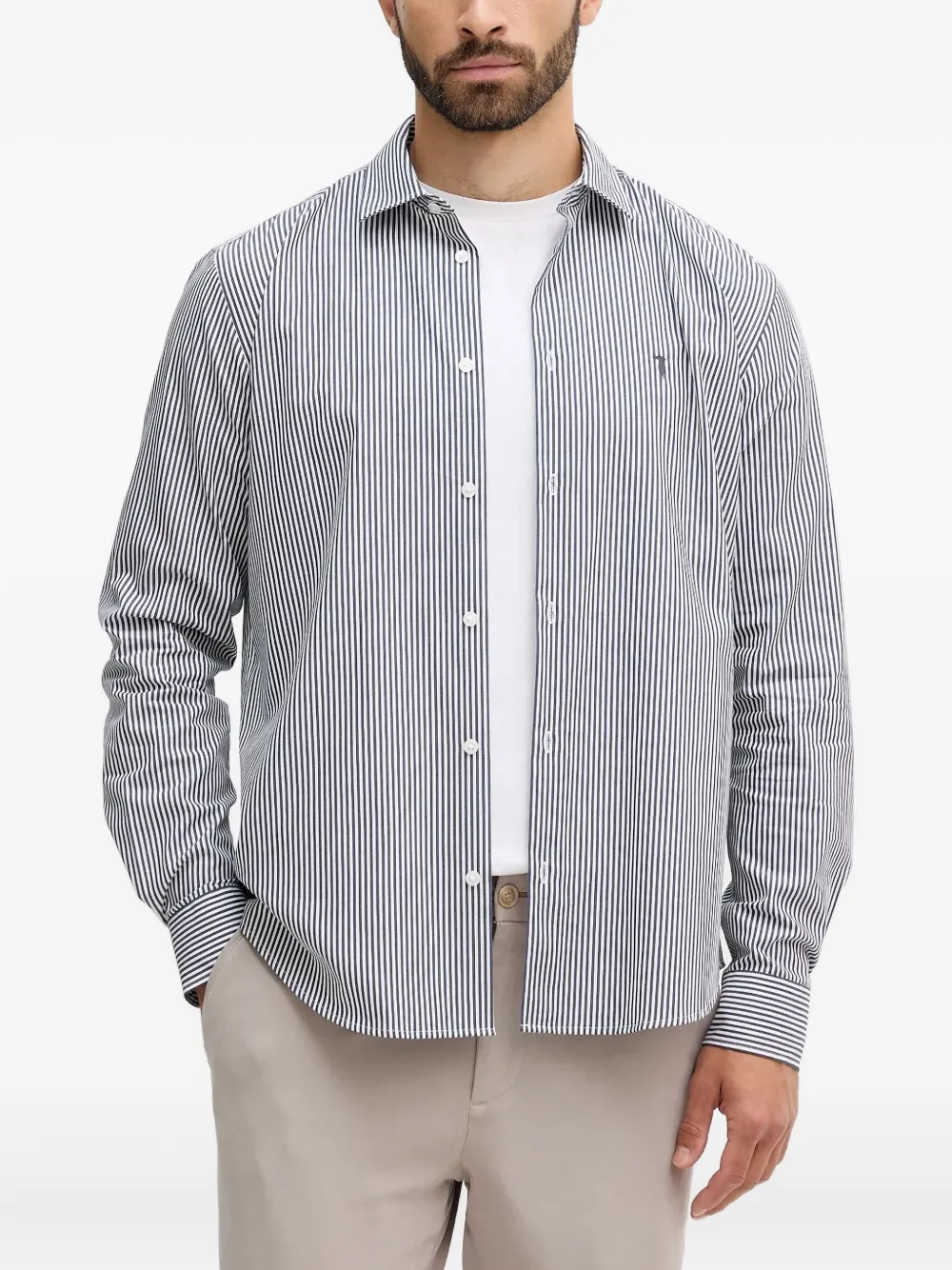 

Рубашка в полоску Trussardi, серый