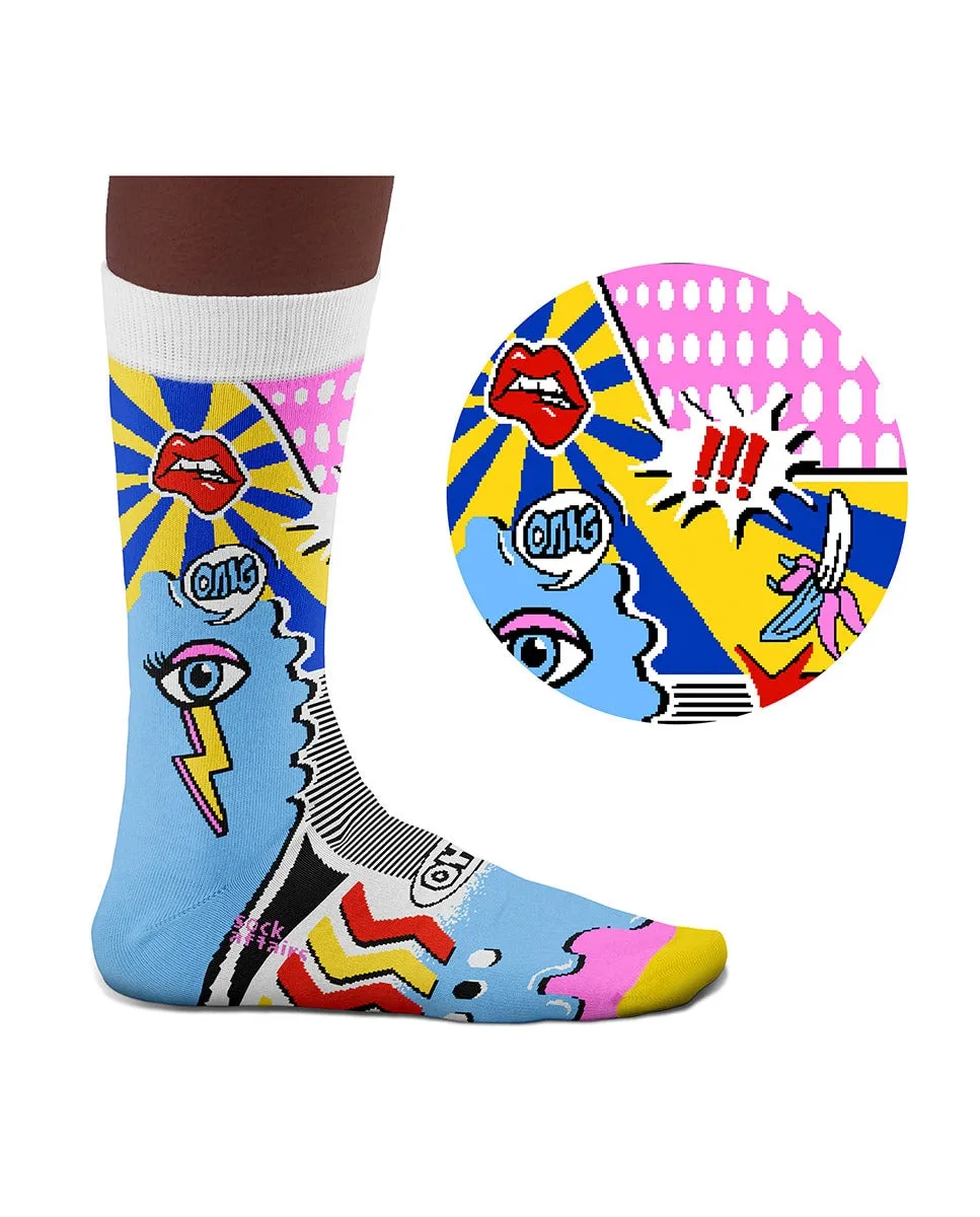 

Женские носки Art pop art из хлопка, разноцветные SOCK AFFAIRS, мультиколор