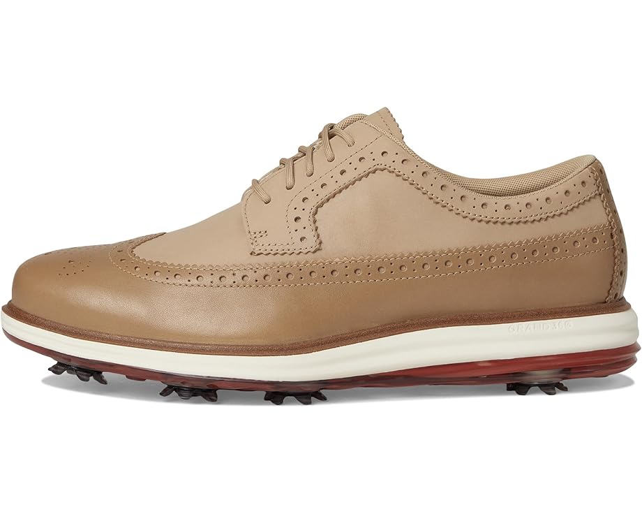 Кроссовки Cole Haan Original Grand Tour Golf Waterproof, цвет Birch Beige/Cinnabar/Ivory Wp — фото 4