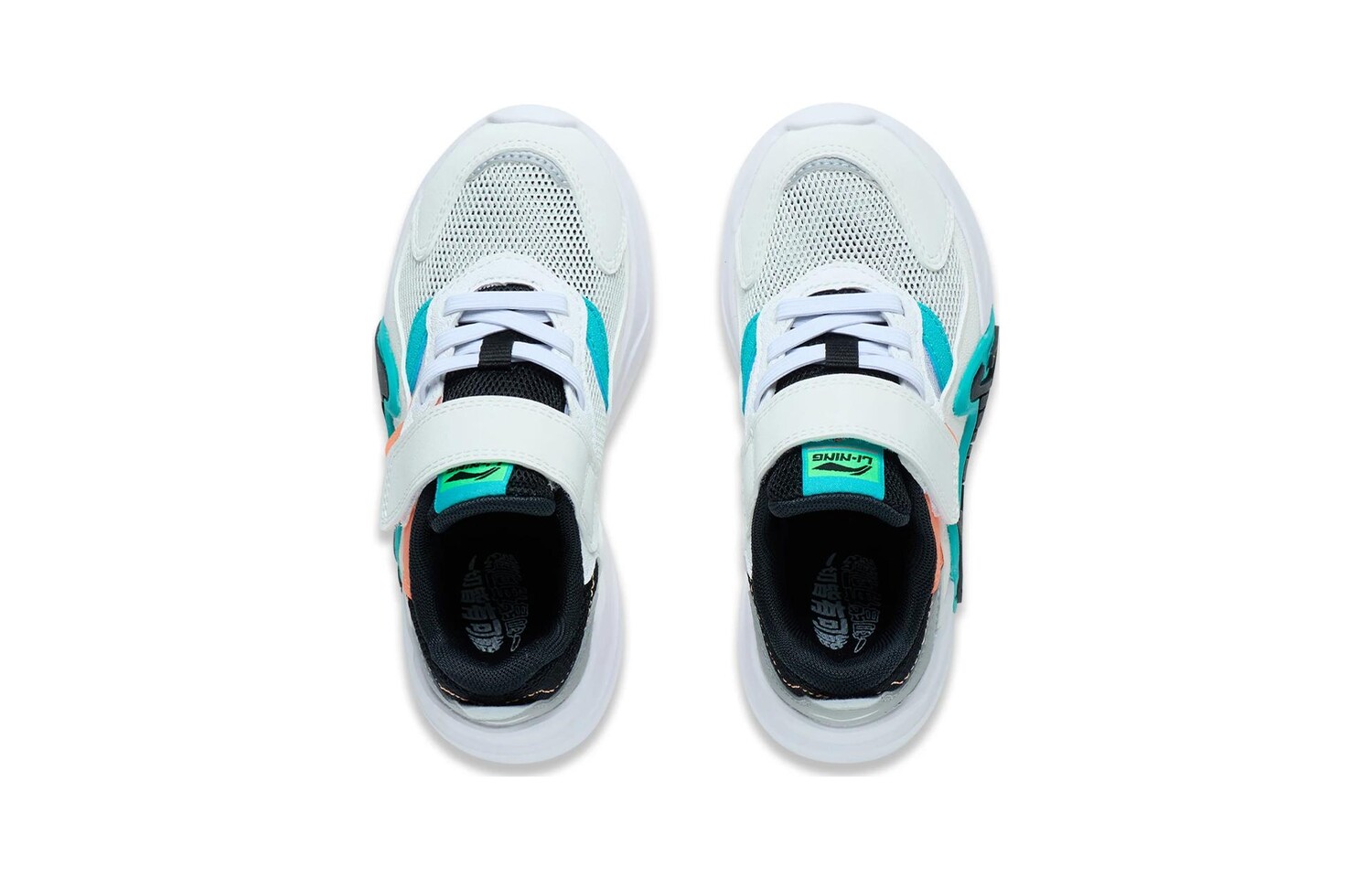 Кроссовки LINING YOUNG LN 90 SUMMER Kids Lifestyle Shoes PS Low-top White/blue — фото 4
