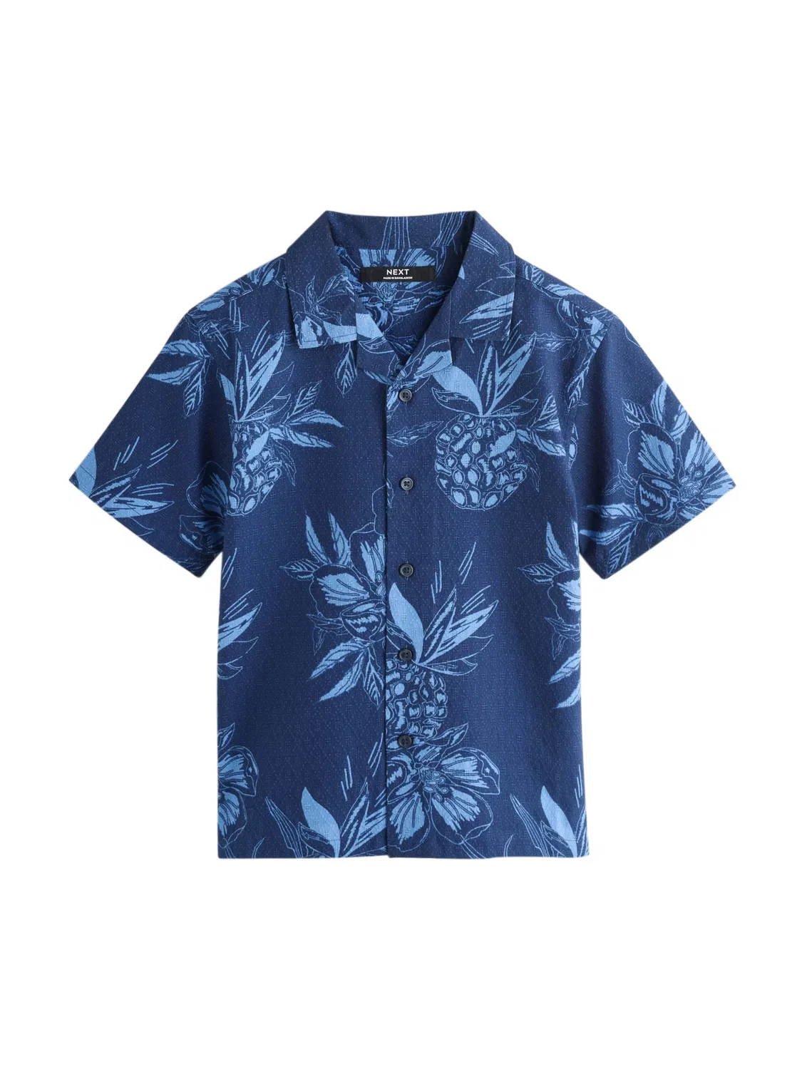 Удобная рубашка на пуговицах Next, Light Blue/Dark Blue