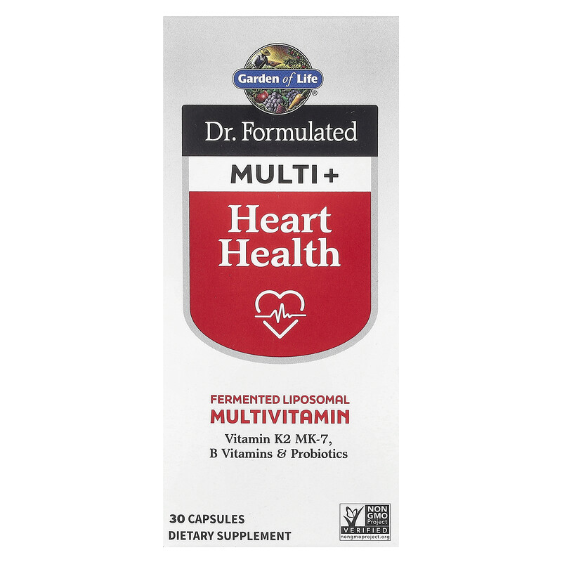 

Garden of Life, Тереза Formated Multi +, Heart Health, 30 капсул