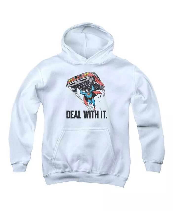 

Толстовка с капюшоном для мальчиков и подростков Deal With It DC Comics