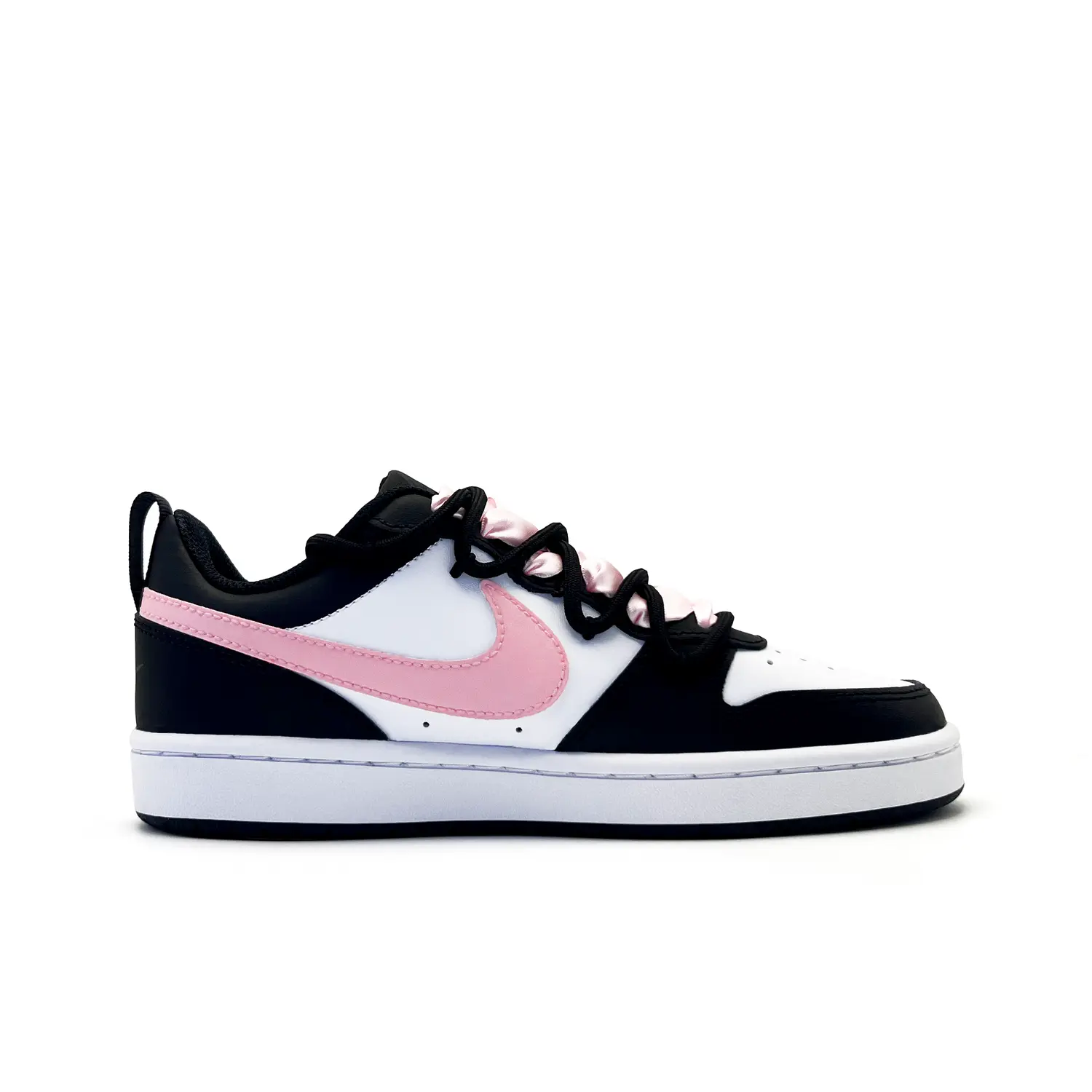 

Кроссовки Nike Court Borough Skateboarding Shoes Women's Low-top Pink/Black/White, розовый