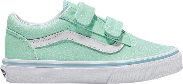

Кроссовки Old Skool V Kids 'Glitter - Pastel Blue', синий
