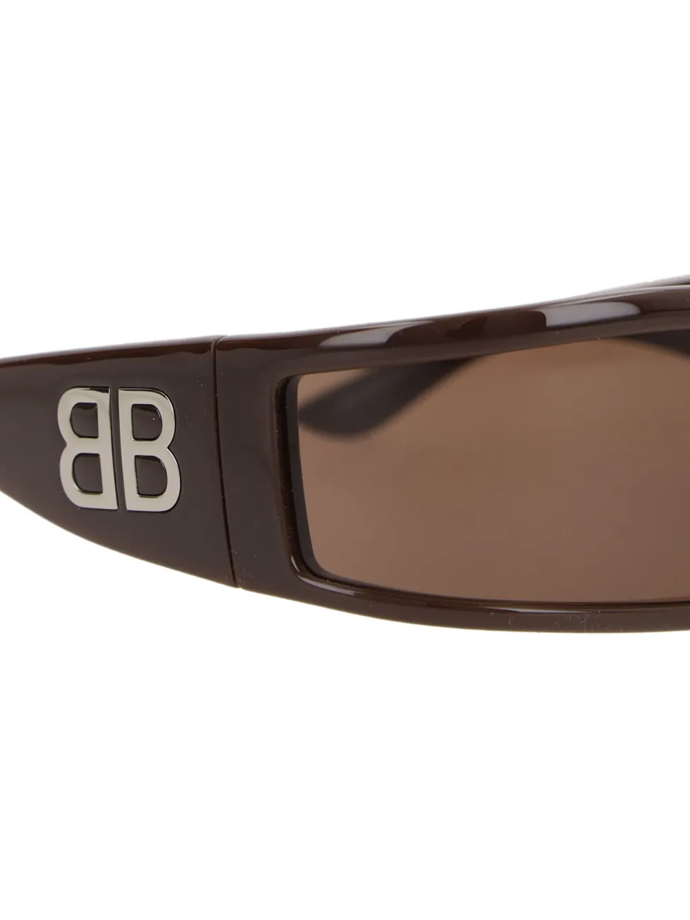 Солнцезащитные очки с логотипом BB Balenciaga Eyewear, коричневый — фото 3