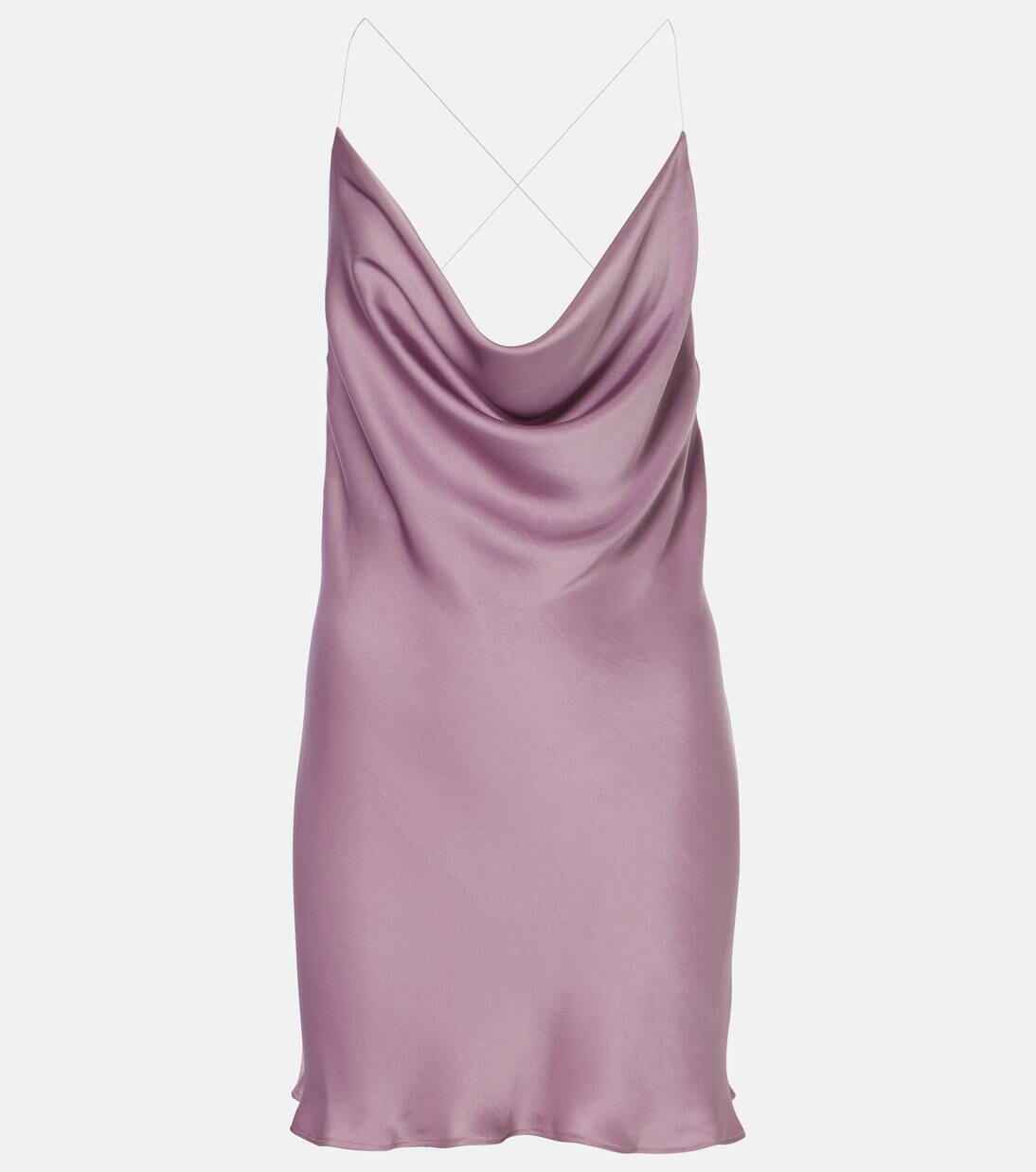 

Платье-комбинация из атласа Evergreen Invisible Strap Y/Project, цвет evergreen mauve