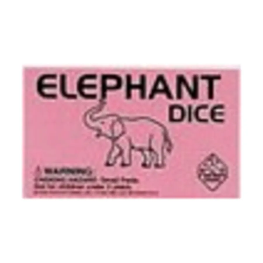 

Игральные кости «Слон» d6, 16 мм — серые с черным (5), Dice - Animal