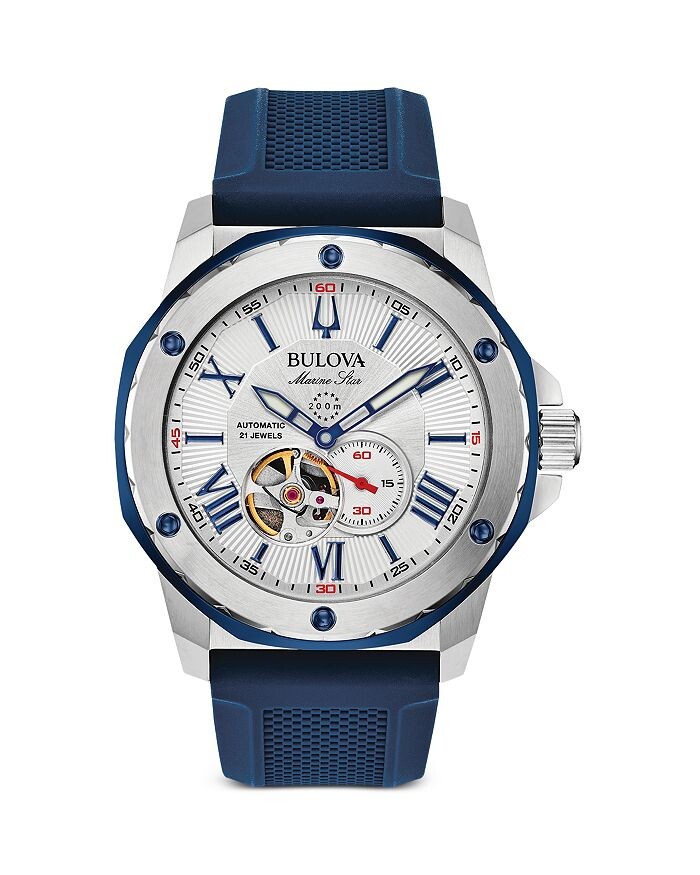 

Часы Bulova Marine Star, 45 мм, белый