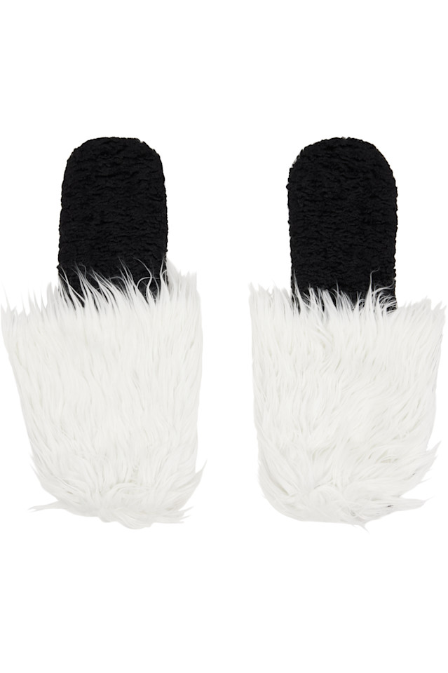 

Nicklas Skovgaard Эксклюзивные черно-белые варежки Camille от Ssense