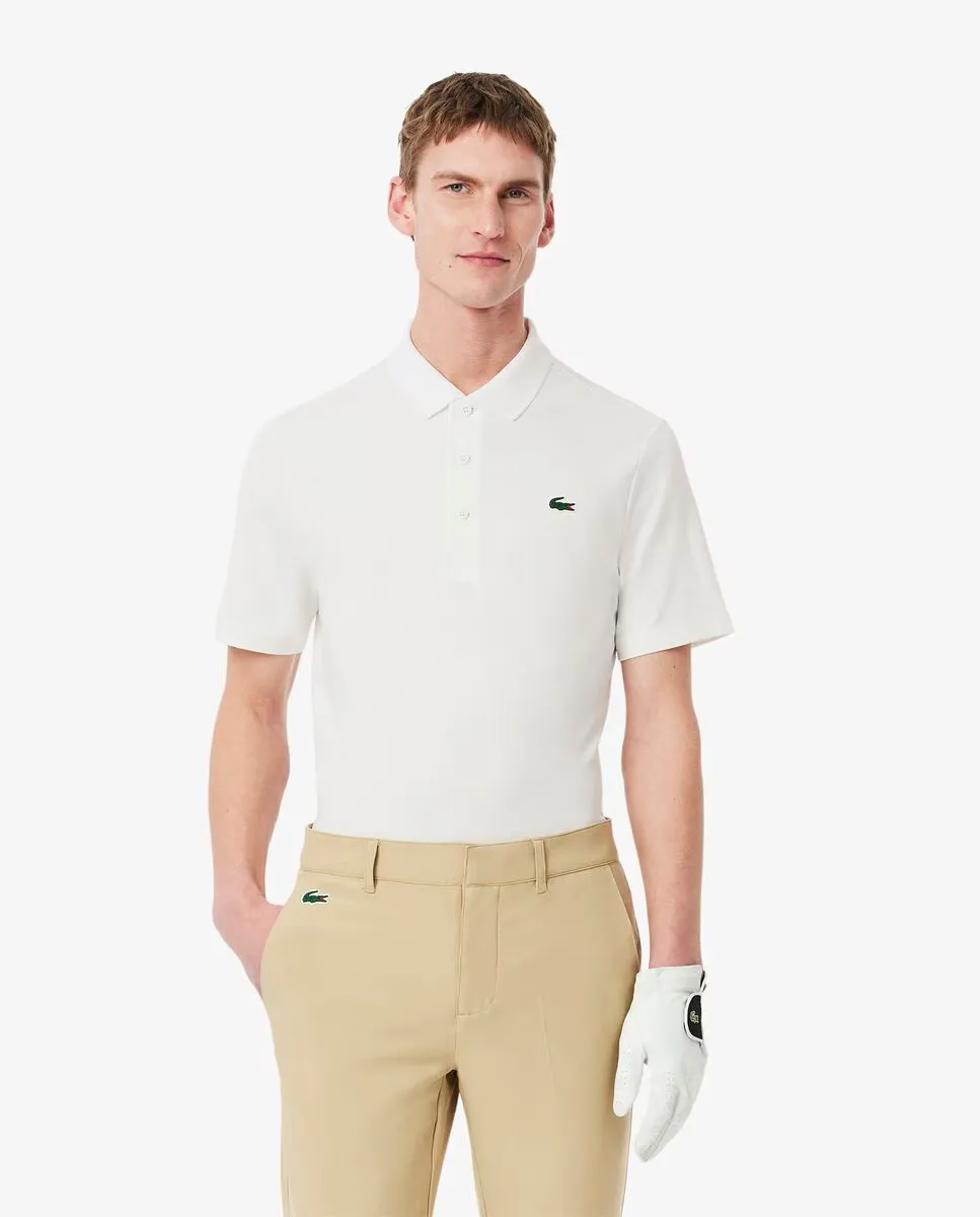 

Мужское поло для гольфа прямого кроя с защитой от ультрафиолета Lacoste, белый