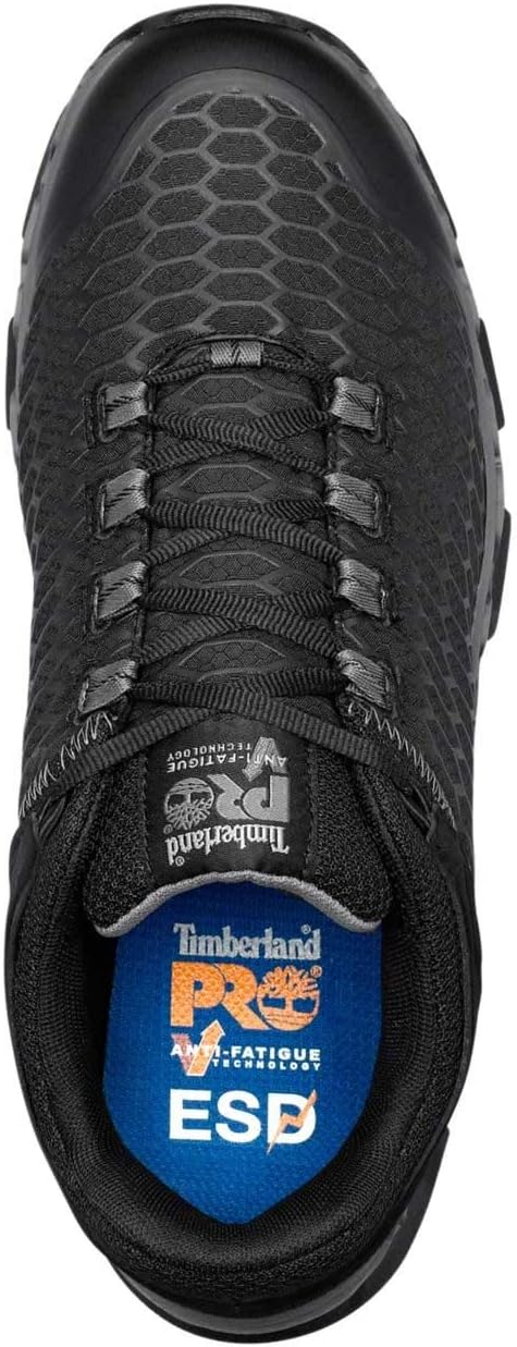 Мужские рабочие ботинки Timberland PRO Powertrain Sport с защитным носком из сплава и антистатическим покрытием, Black/Grey — фото 4