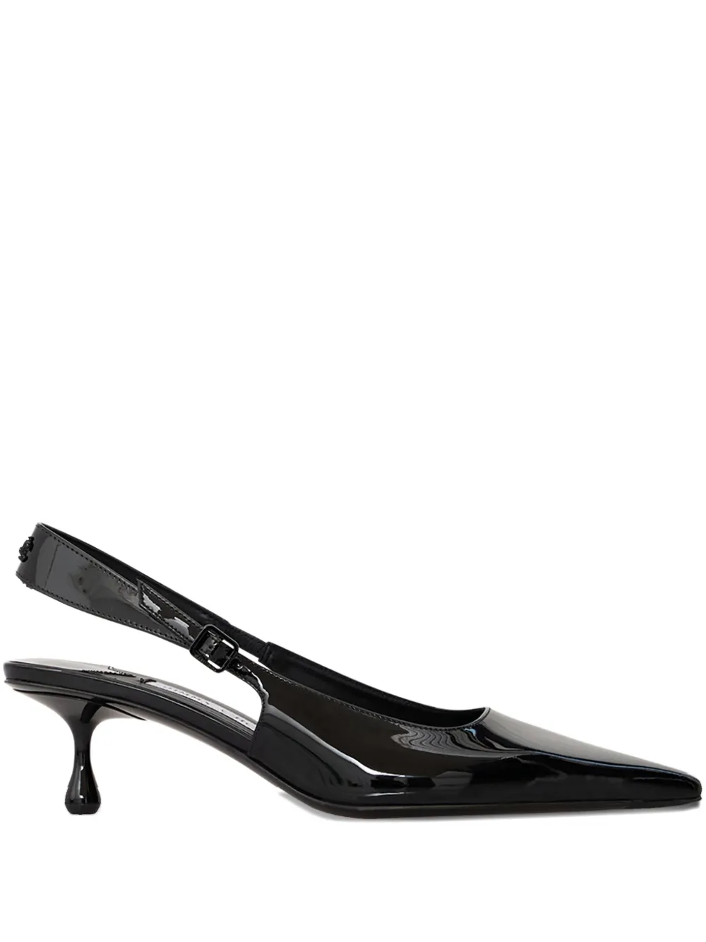 Туфли-слингбэки Amel на каблуке 50 мм Jimmy Choo, черный